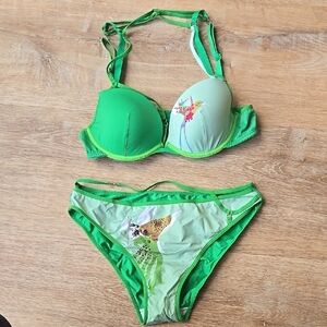 MARLIES DEKKERS Bikini Set with Butterfly Print TOP 32B BOTTOM 2